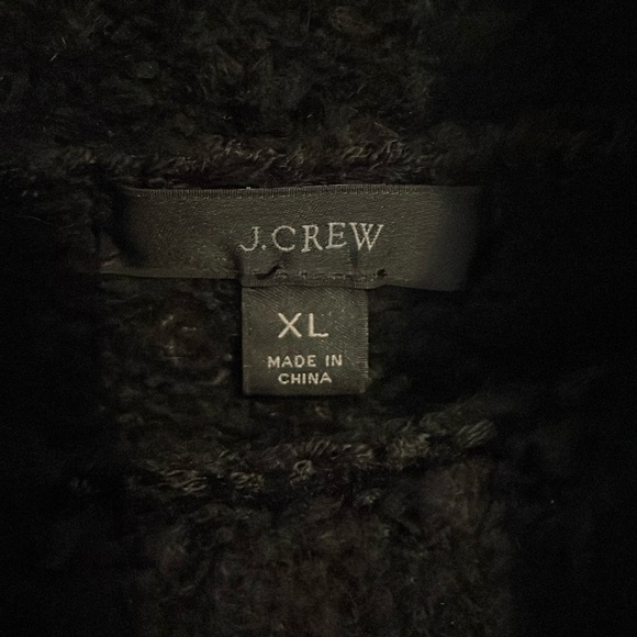 NEW WITHOUT TAG!  J Crew Swingy Alpaca-Blend Turtleneck Sweater in Black XL - Picture 4 of 9